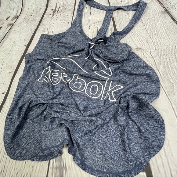 REEBOK gray logo workout racerback tank top, size L - Picture 8 of 12